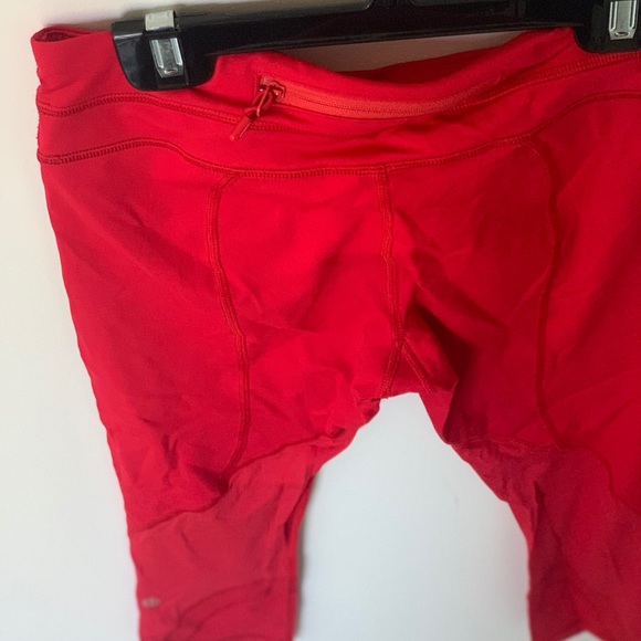 Lululemon Speed Crops, Red, Size 6 - Picture 2 of 5